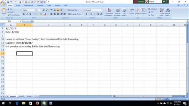 Is it possible to formatting bold in excel formula?
