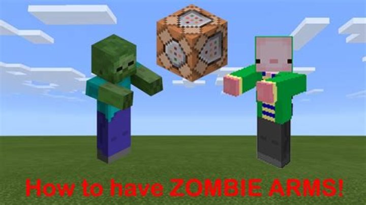 Is it possible to summon zombies with lowered arms in Minecraft?
