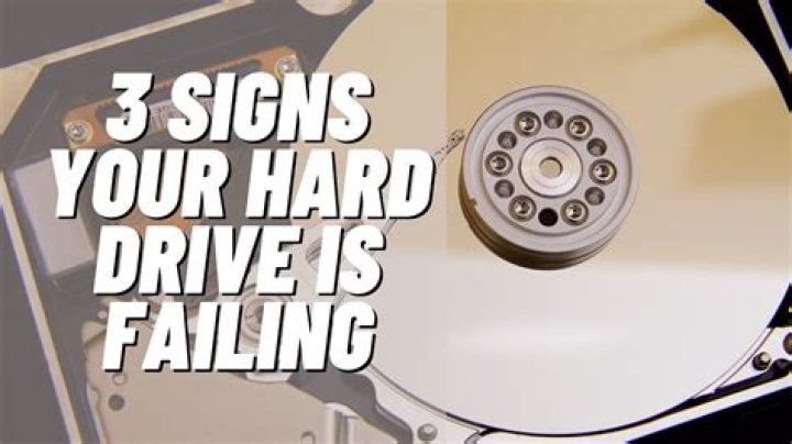 Is my hard drive failing?