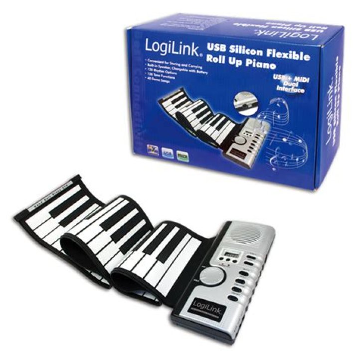 Is possible to record MIDI via USB from a roll up piano?