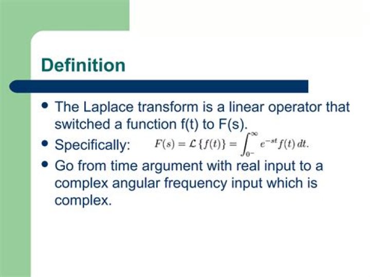 Is the Laplace transform a linear operator?