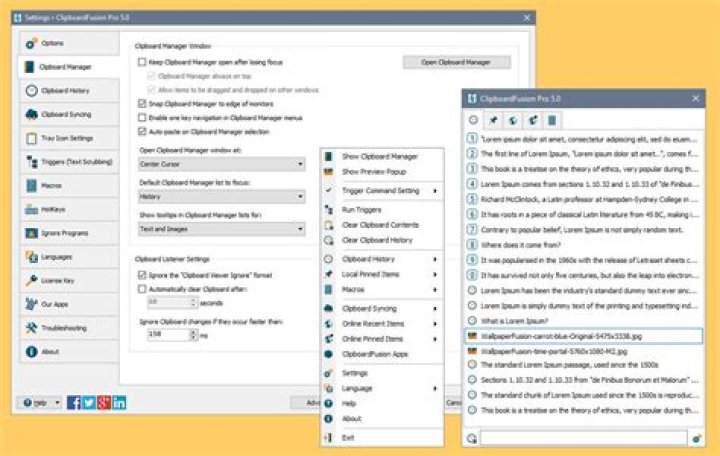 Is there a clipboard (copy and paste) manager with stack or ring hotkey functionality?