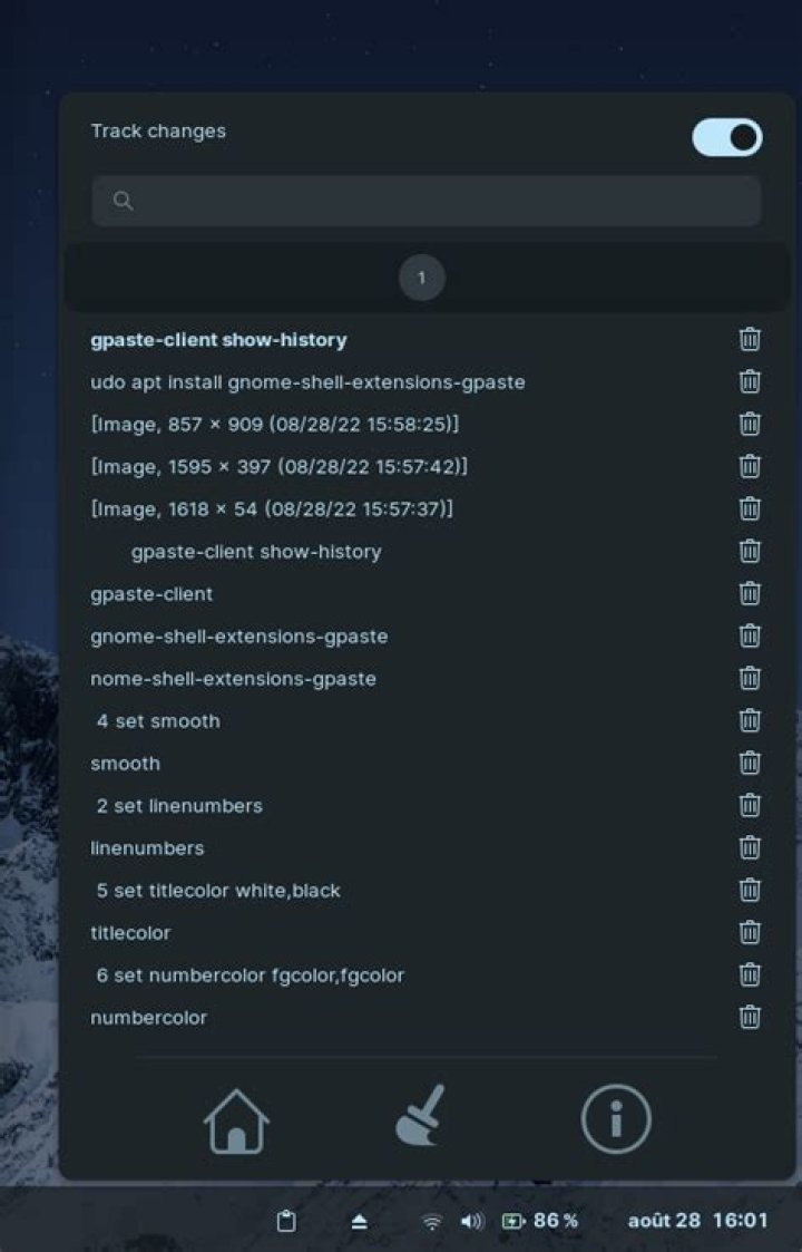 Is there a default clipboard history in Ubuntu? If there is, how can I access it?