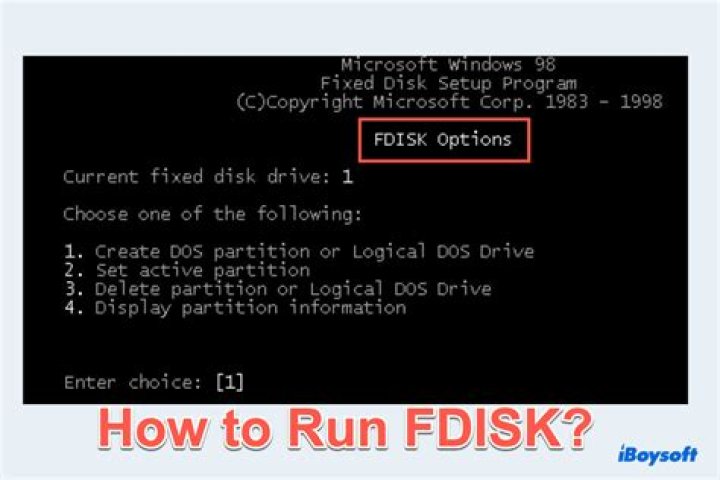 Is there a fdisk command in Windows?