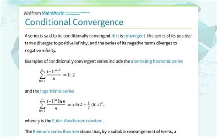 Is there a formal definition of convergence of series?
