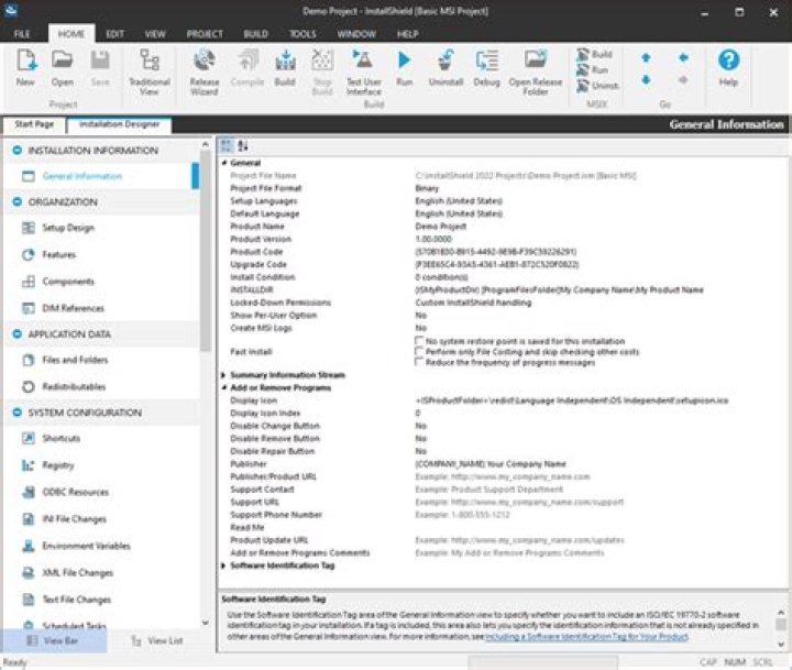 Is there a free tool to modify InstallShield ism files?
