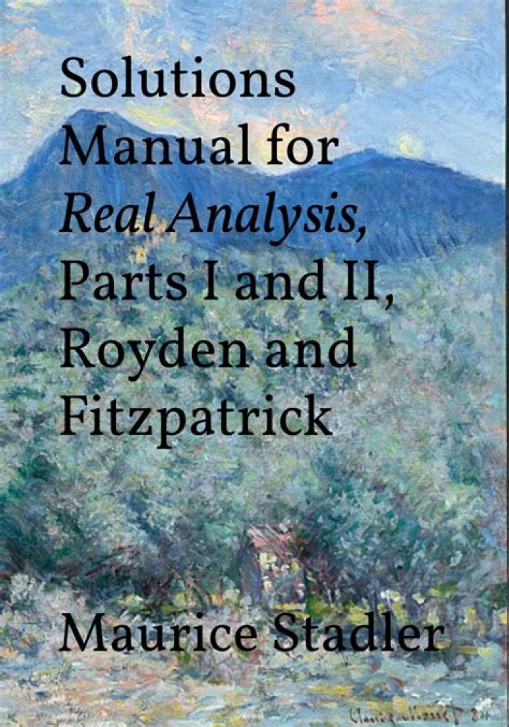Is there a solution manual for Royden fourth edition?