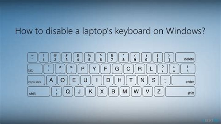 Is there a way to disable a laptop's internal keyboard?