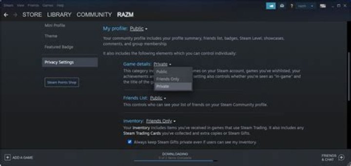 Is there a way to hide a Steam game from your recently played list?