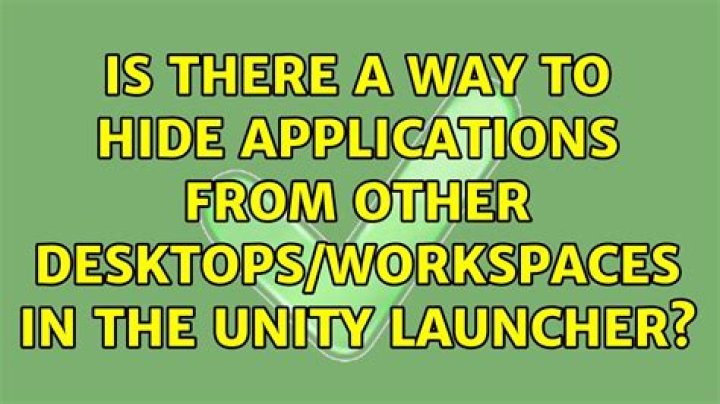 Is there a way to hide applications from other desktops/workspaces in the Unity launcher? [duplicate]