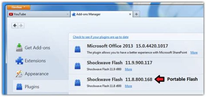 Is there a way to locally include Adobe Flash with Mozilla Firefox, Portable Edition?