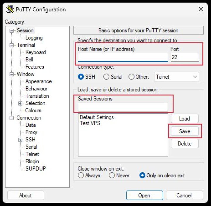 Is there a way to open a PuTTY session to a specific tty?