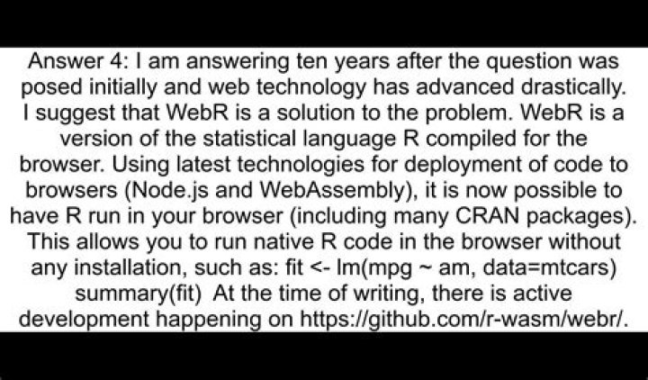 Is there a way to run R code from JavaScript?