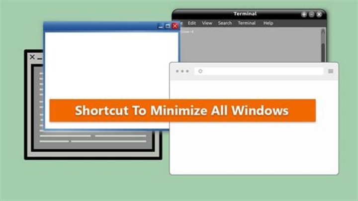 Is there any command to minimize windows? [duplicate]