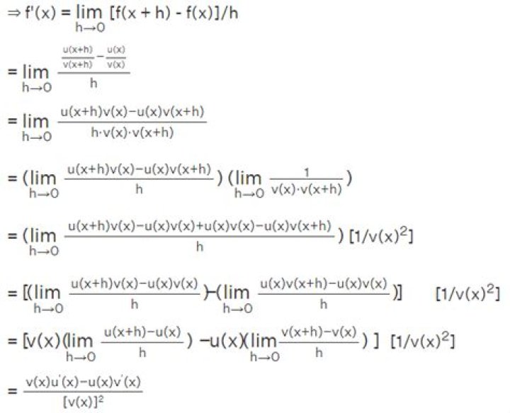 Is there more than one way to express a derivative as a limit of a quotient?