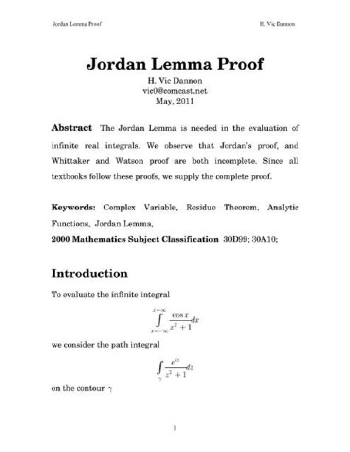 Is this a valid application of Jordan's lemma?