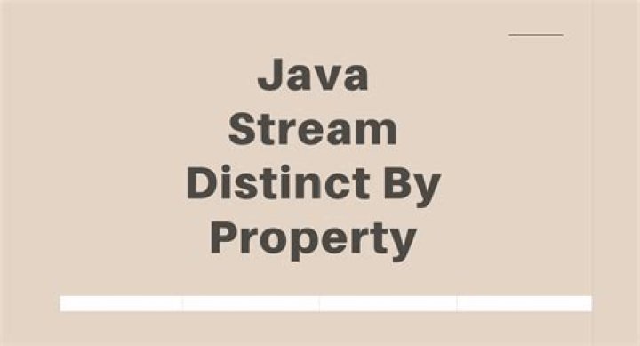 Java 8 Distinct by property