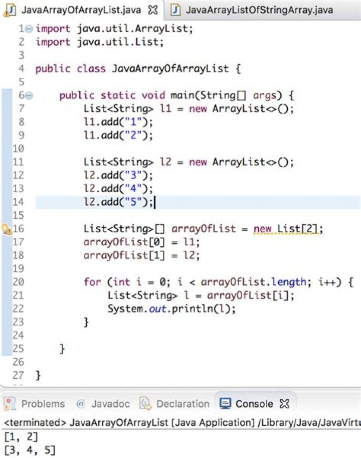 Java - How to access an ArrayList of another class?