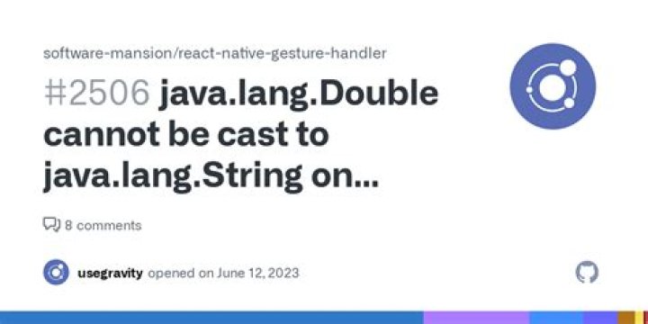 Java : java.lang.Double cannot be cast to java.lang.String