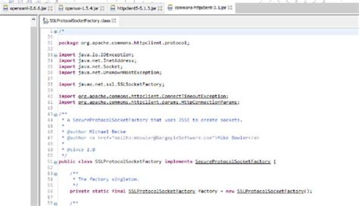 java.lang.NoClassDefFoundError: org/apache/commons/httpclient/protocol/ProtocolSocketFactory