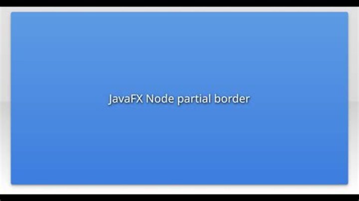JavaFX Node partial border