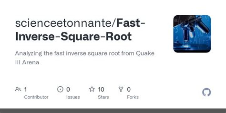 John Carmack's Unusual Fast Inverse Square Root (Quake III)