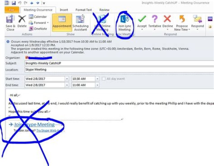 Join Skype Meeting links no longer work with my Skype for Business