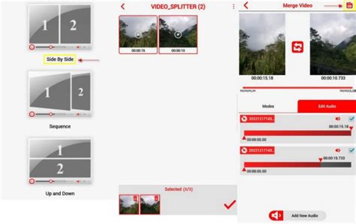 Join videos side by side