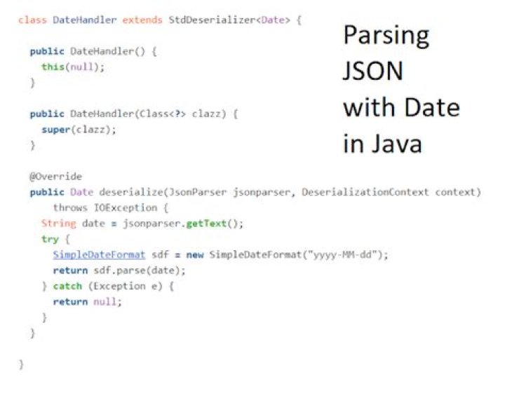 JSON Date