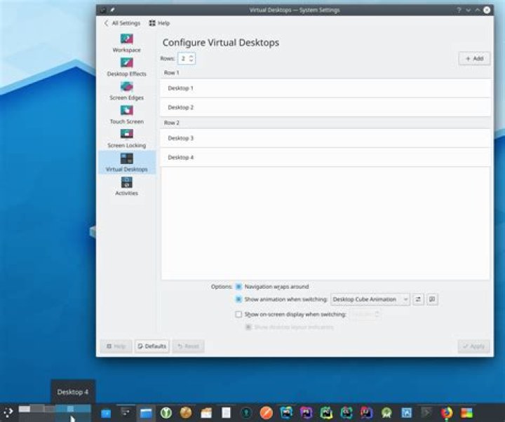 KDE pager widget change size