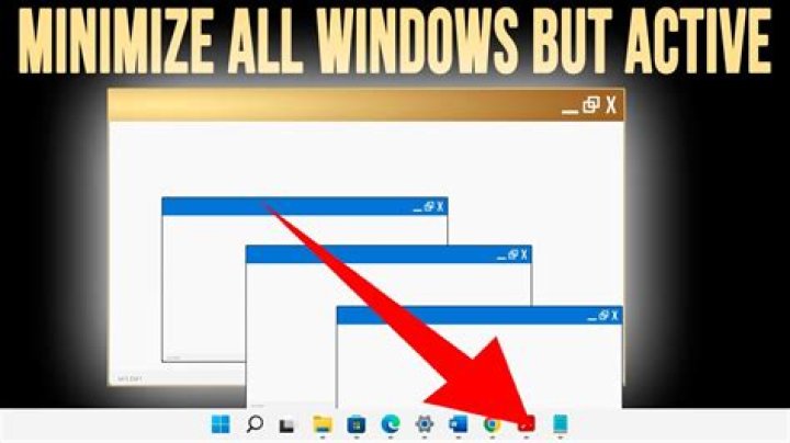Keep minimized windows in focus? Alt. minimize toggle