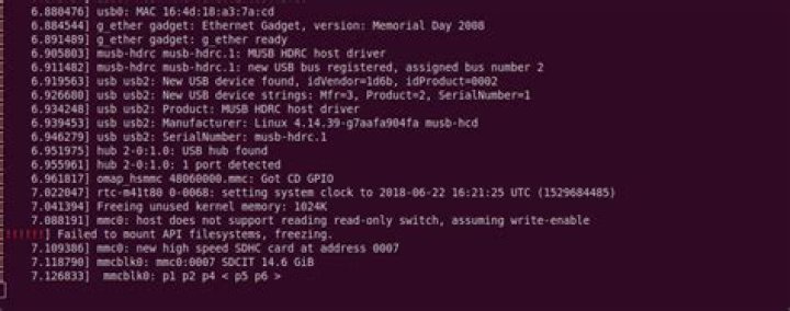 Kernel booting frozen due to mounting failure
