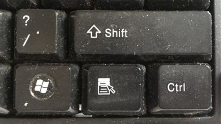 Keyboard shortcut equivalent to right-clicking