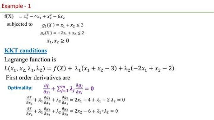 Kuhn Tucker conditions, and the sign of the Lagrangian multiplier