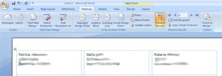 Labels mail merge repeats on subsequent pages?