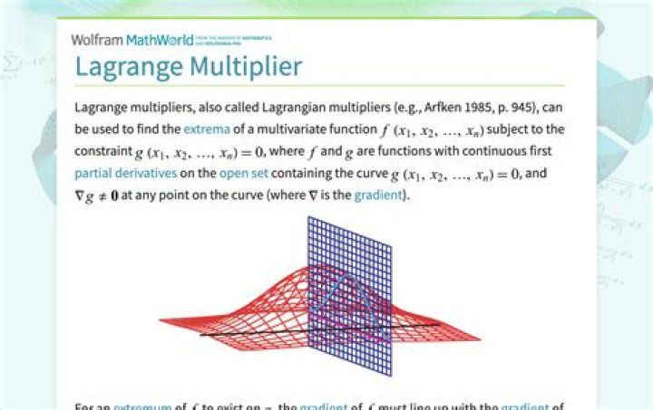Lagrange multipliers for dummies (me)