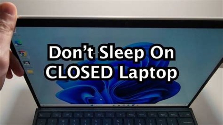 Laptop still on when lid closed