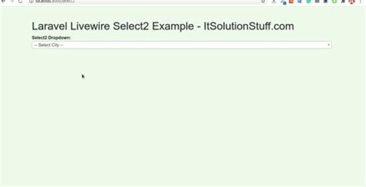 Laravel Livewire Select Search Dropdown not working