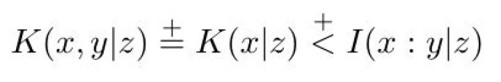 Latex Math Symbol: Vitanyi puts a tiny plus symbol over his equals. How do I do that?