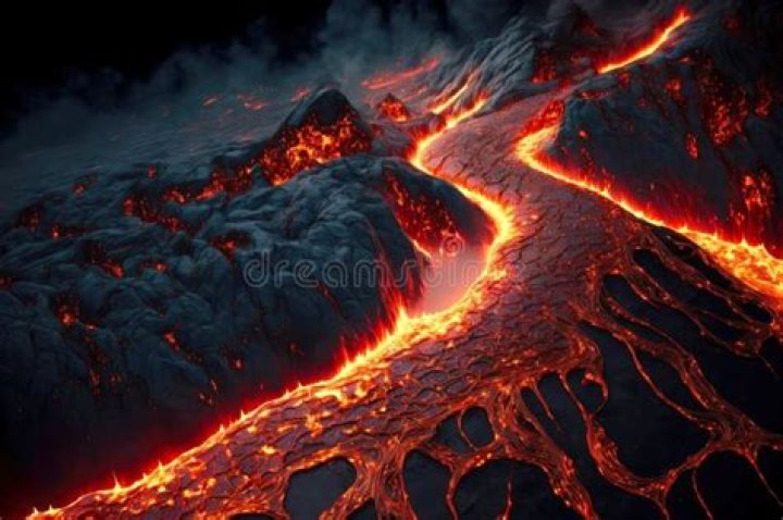 Lava spread illustration
