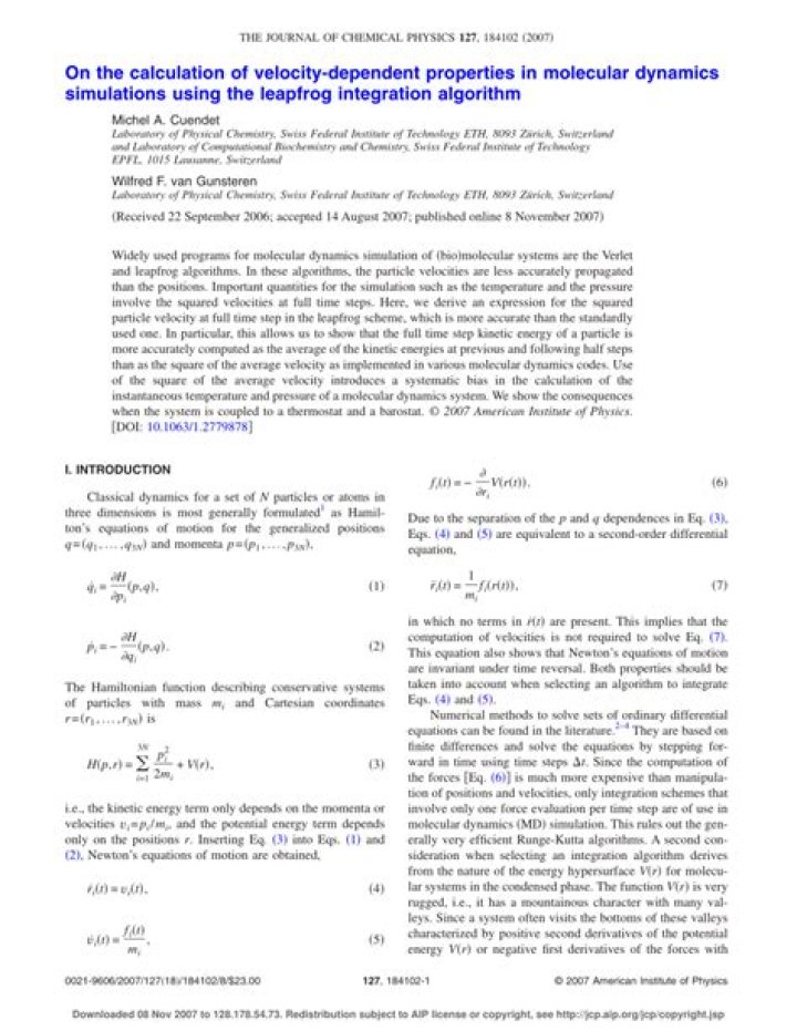 Leapfrog Integration with velocity-dependent force