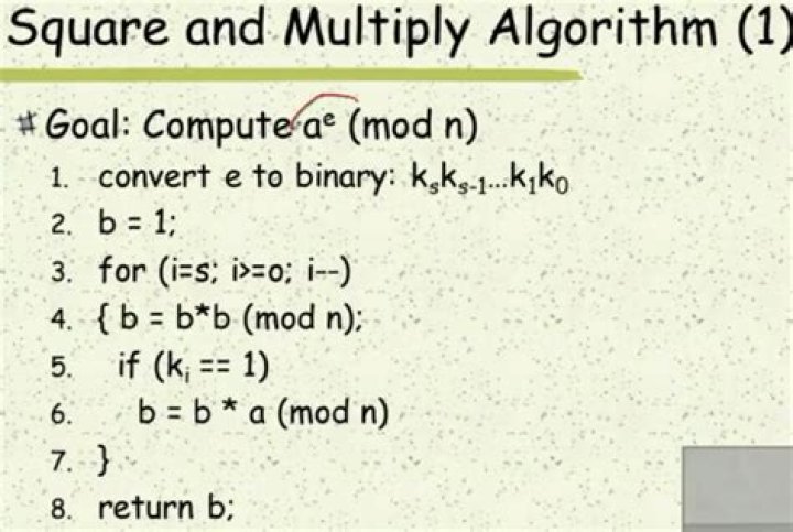 Learning square-and-multiply algorithm
