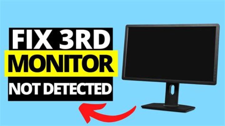 LG monitor is detected but doesn't function