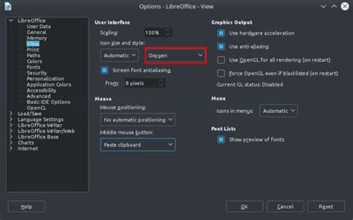 Libre Office Display more visible icons on dark-breeze Kde theme