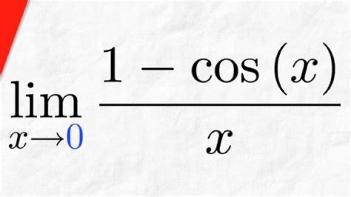 Limit of $1 - \cos(x)$ as $x$ tends to zero. [closed]