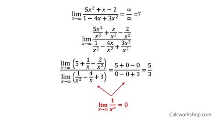 Limit of a fraction at infinity when all terms go to zero