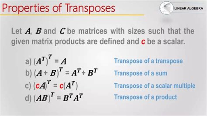 Linear algebra x transpose x