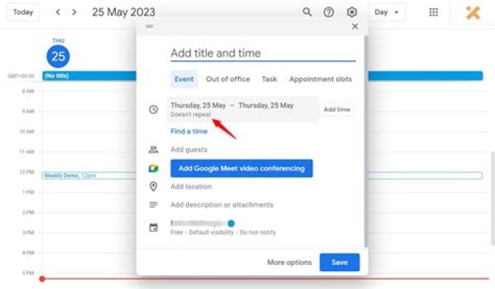 Link to add to Google calendar