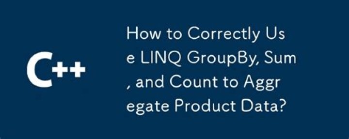 LINQ with groupby and count