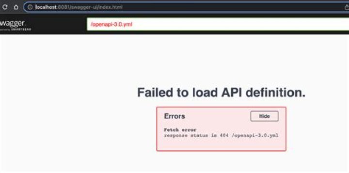 load api list error